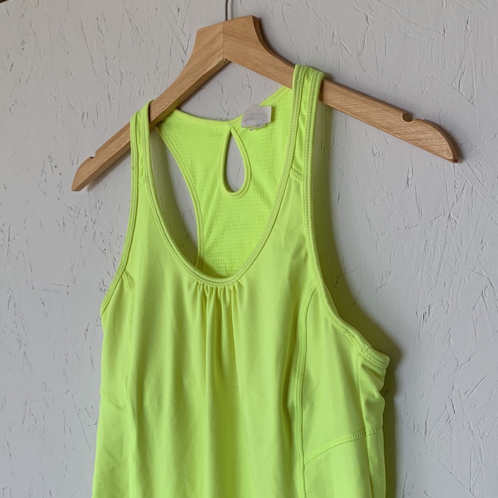 Like New! Neon Yellow Tank Top L - Picture 3 of 5